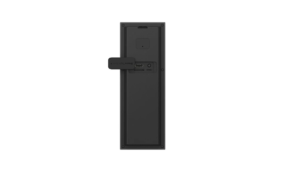 Išmanusis durų skambutis Eufy Video Doorbell C30, juodos spalvos