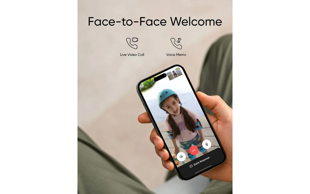 Išmanusis durų skambutis Eufy Video Doorbell C30, juodos spalvos
