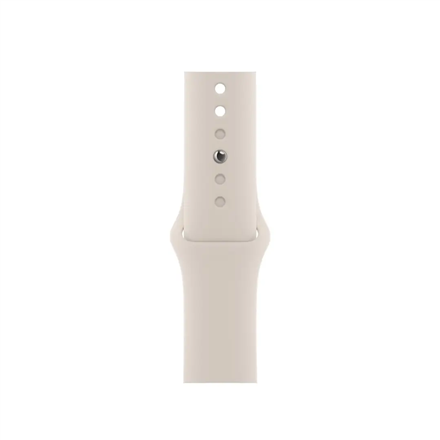 Išmanusis laikrodis Apple Watch Series 8 GPS, 45 mm, "Starlight" spalvos aliuminio korpusas su "Starlight" spalvos sportiniu dirželiu