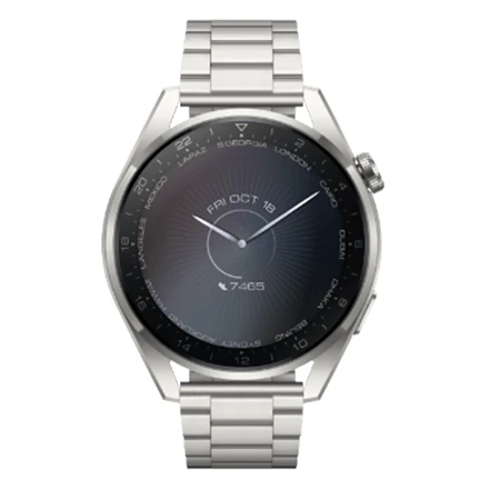 Išmanusis laikrodis Huawei Watch GT 3 Pro, Sidabrinės spalvos korpusas ir dirželis