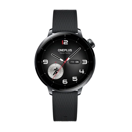 Išmanusis laikrodis OnePlus Watch 3 43mm 3.35 cm (1.32") AMOLED Digital 466 x 466 pikselių Jutiklinis ekranas Juodas, Titanium Wi-Fi GPS (satellite)