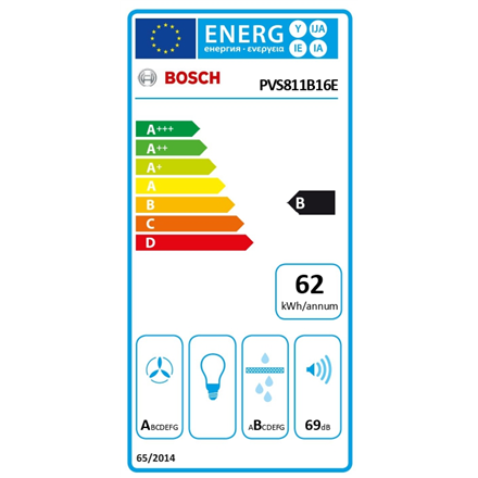 Bosch PVS811B16E Serija 4, Indukcinė kaitlentė su integruota ventiliacijos sistema, 80 cm, kaitlentė be rėmo
