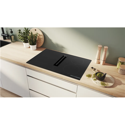 Bosch PVS811B16E Serija 4, Indukcinė kaitlentė su integruota ventiliacijos sistema, 80 cm, kaitlentė be rėmo