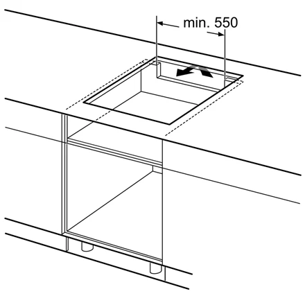 Bosch PIE611BB5E Serija 4, Indukcinė kaitlentė, 60 cm, Juodas, kaitlentė be rėmo