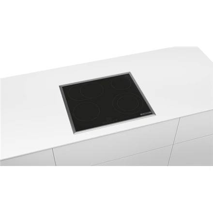 Bosch PKN645BB2E Serija 4, Elektrinė kaitlentė, 60 cm, kaitlentė su plieniniu rėmu