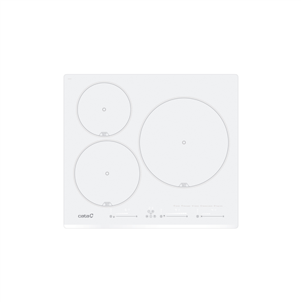 CATA Hob | INSB 6003E2 WH | Induction | Number of burners/cooking zones 3 | Slider touch | Baltas