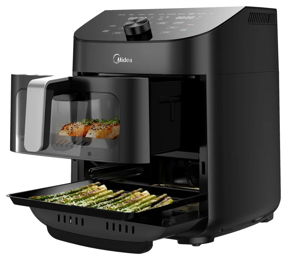 Karšto oro gruzdintuvė Midea MAD1100DADK, 1850 W, 4.4/6.4 l