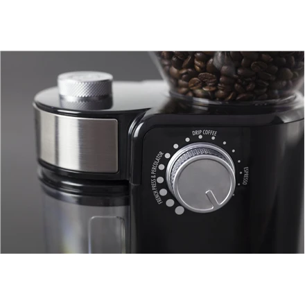 Kavamalė Caso | Kavos malūnėlis | Barista Crema | 150 W | Kavos pupelių talpa 240 g | Puodelių skaičius 12 vnt(s) | Juodas