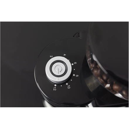 Kavamalė Caso | Kavos malūnėlis | Barista Crema | 150 W | Kavos pupelių talpa 240 g | Puodelių skaičius 12 vnt(s) | Juodas