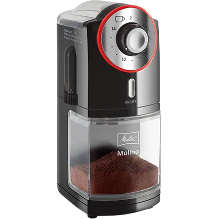 Kavamalė Melitta Molino 1019, juoda/raudona aprašymas - Prekės nuotrauka