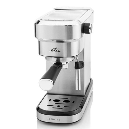 Kavos aparatas ETA | Espresso | ETA218090000 Stretto | Slėgis 15 bar | Su pieno plakikliu | Ground | 1350 W | Nerūdijantis plienas