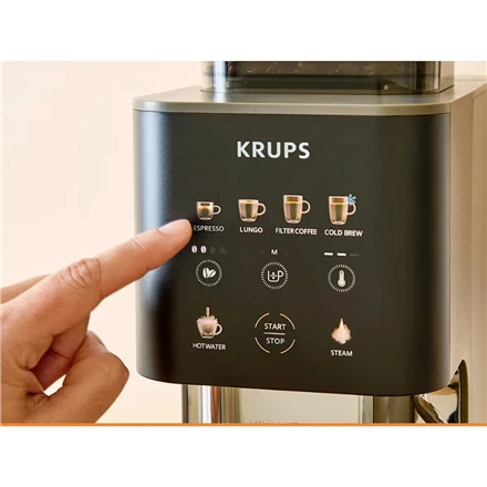 Kavos aparatas Krups Coffee Crush Experience SA403BE0, Juodas/Sidabrinis | Krups