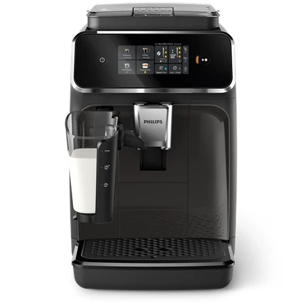Philips | Espresso | EP2334/10 | Slėgis 15 bar | Su pieno plakikliu | Pilnai Automatinis | 1500 W | Juodas