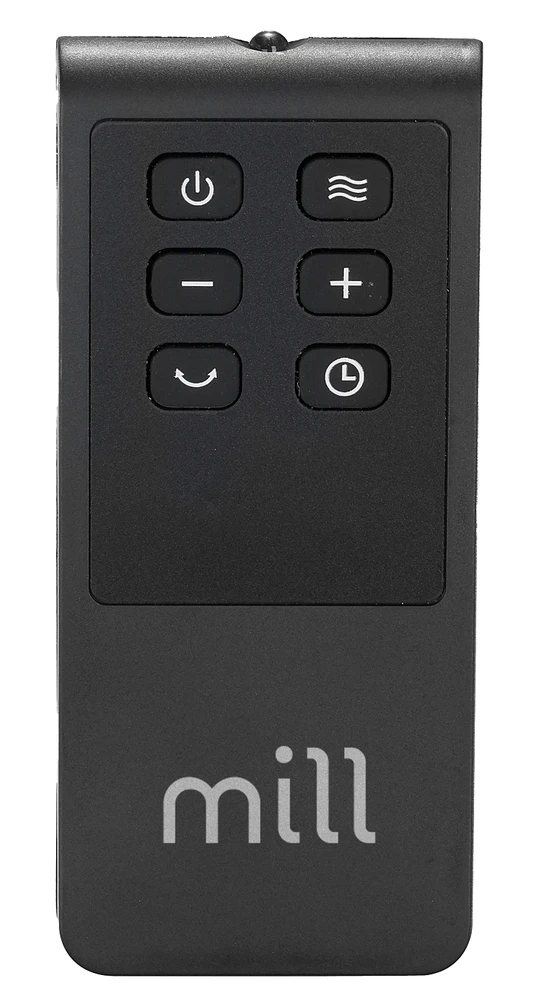 Keraminis šildytuvas Mill FH1500BLACK | 1500 W | tinka patalpoms iki 20 m² | juodos spalvos