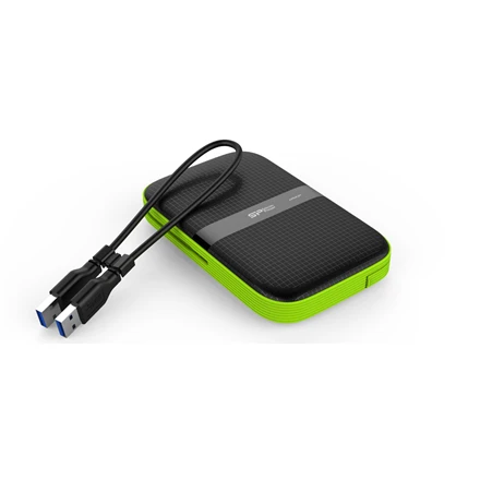Išorinis kietasis diskas Silicon Power Armor A60 2TB SP020TBPHDA60S3K, Juodas/žalias