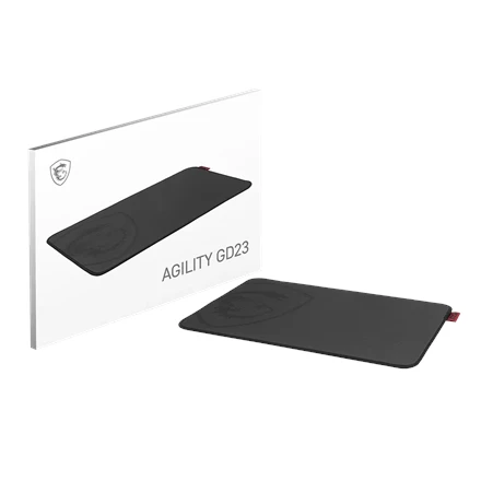 Kilimėlis MSI Agility GD23 | Mouse pad | 220 x 320 x 3 mm | Juodas
