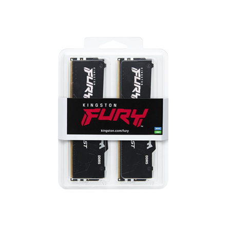 RAM Kingstonas | Fury Beast RGB | 32 komplektas (16GBx2) GB | DDR5 | 5200 MHz | PC/serveris | Registracijos Nr. | ECC Nr
