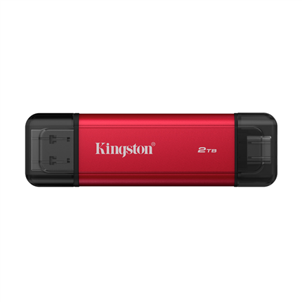 Kietasis diskas „Kingston Technology“ 2 TB nešiojamasis SSD diskas su dviem USB-A/C jungtimis, iki 1050 MB/s USB 3.2 Gen 2