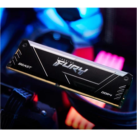 Atmintis Kingston Fury Beast RGB 8GB 3200MT/s DDR4 CL16 DIMM PC Memory Module KF432C16BB2A/8