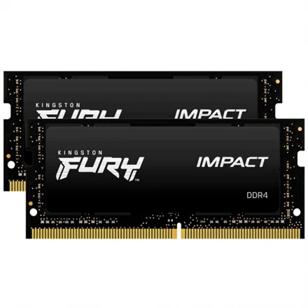 Nešiojamo kompiuterio atmintis HyperX Kingstonas | Fury Impact | 2x8 GB | SODIMM | 3200 MHz | Užrašų knygelė | Registracijos Nr. | ECC Nr