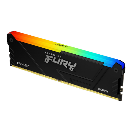 RAM „Kingston KF432C16BB2AK2/64“ 64 GB 3200 MT/s DDR4 CL16 DIMM (2 vnt. rinkinys) „FURY Beast RGB“ | „Kingston“