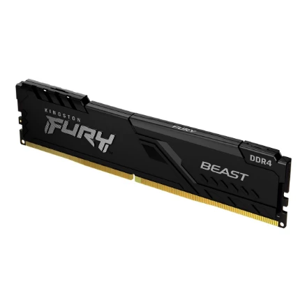 RAM KINGSTON 128GB 3200MHz DDR4 CL16 DIMM rinkinys iš 4 FURY Beast Juodas