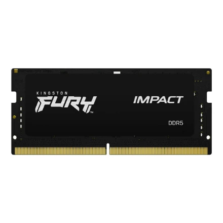 RAM „Kingston KF564S38IBK2-32“ 32 GB 6400 MT/s DDR5 CL38 SODIMM (2 komplektai) FURY Impact PnP | Kingstonas