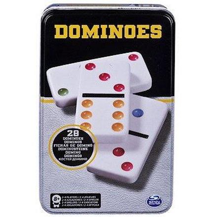 Spin Master SPINMASTER GAMES žaidimas Domino, metalinėje dėžutėje, 6033156