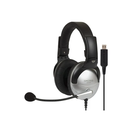 Koss | Žaidimų ausinės | SB45 USB | su laidu | Ant ausų uždedamos | Mikrofonas | Sidabrinis/Juodas | Noise canceling