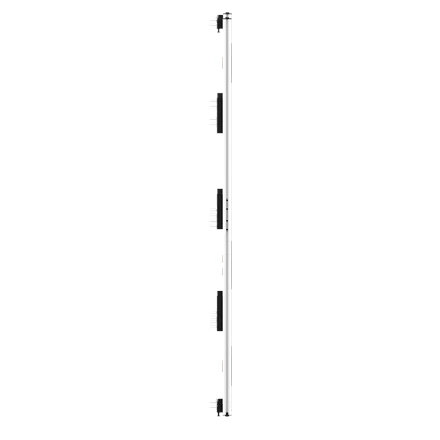 Laikiklis EDBAK ULS4337 Universali LED sistema 4 spintelėms 600 x 337,5 | Juodas