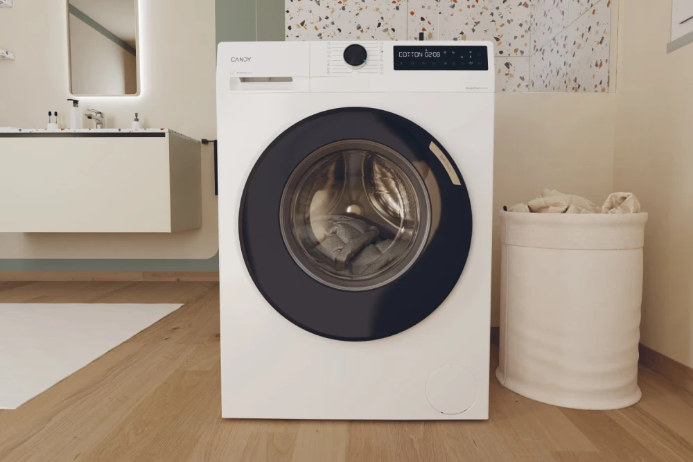 Laisvai pastatoma skalbimo mašina Candy ProWash 500 BR 48B6-S, baltos spalvos