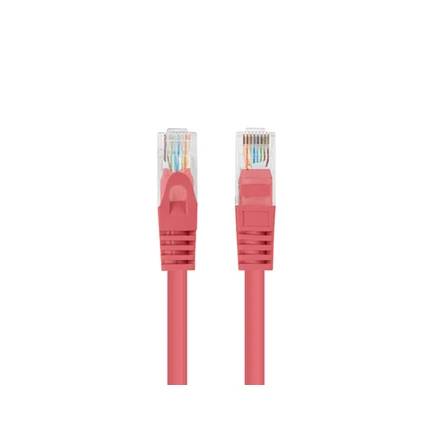 PATCHCORD KAT.6 UTP 0.5M Raudonas FLUKE PASSED LANBERG 10-PACK