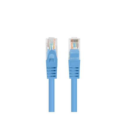 PATCHCORD KAT.6 UTP 0.5M Mėlynas FLUKE PASSED LANBERG 10-PACK
