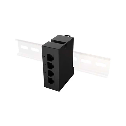 Šakotuvas LANBERG DIN-GE4-BT-90W SWITCH 1XIN 3XOUT 1GB POE EXTENDER GIGABIT ETHERNET DIN RAIL BT 90W