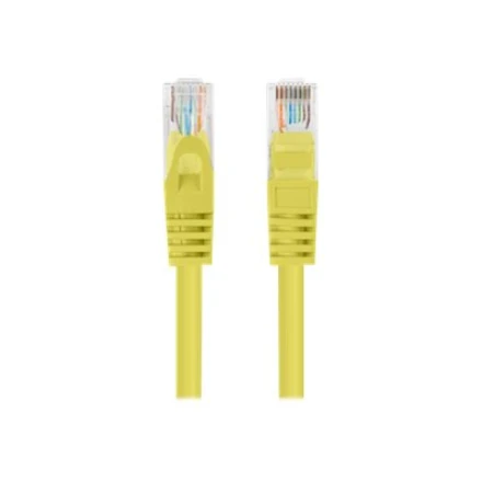 LANBERG Patchcord Cat.6 UTP 1m geltona 10 pak