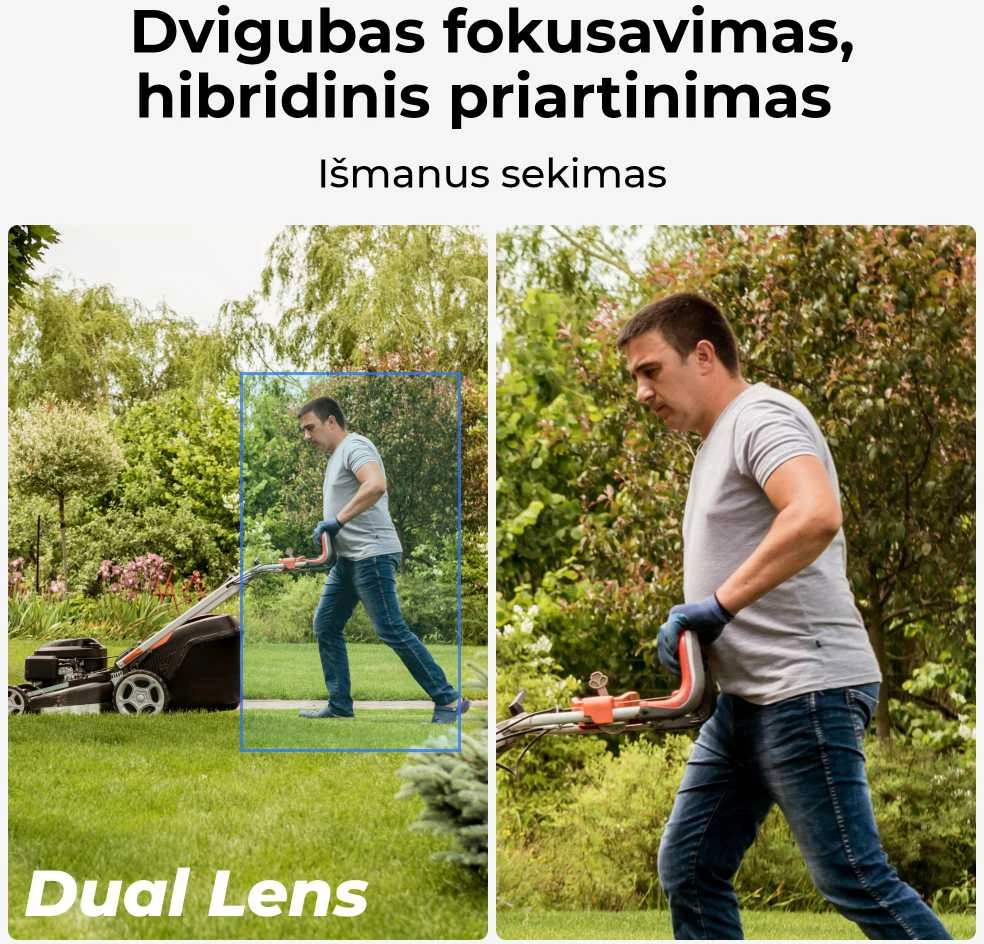 Lauko apsaugos kamera Reolink Trackmix Series W760, baltos spalvos