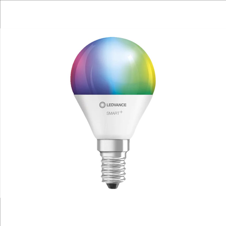 Ledvance SMART+ WiFi klasikinė mini lemputė RGBW daugiaspalvė 40 5W 2700-6500K E14 | E14 | 5 W | RGBW | Bevielis internetas