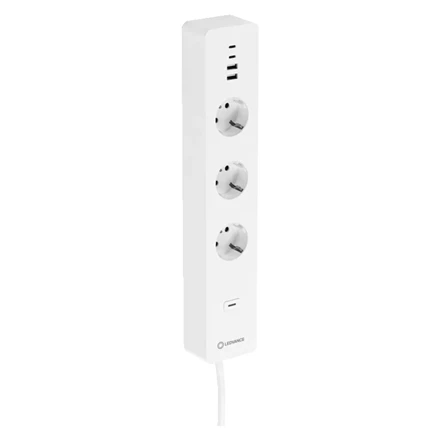 „Ledvance SMART+ WiFi Multi Power Socket“, ES | Ledvance | SMART+ WiFi kelių maitinimo lizdas, ES | 4058075594784 | Baltas
