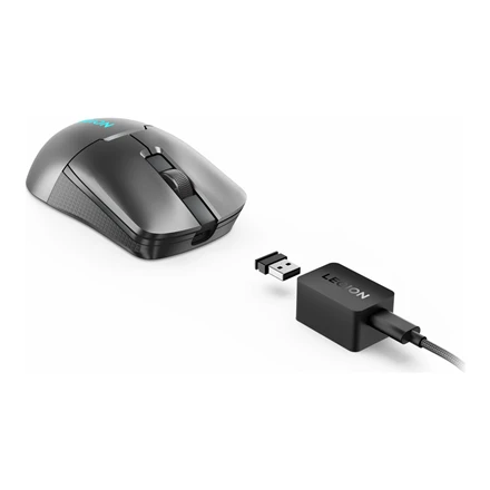 Lenovo | Belaidė pelė žaidimams | Legion M600s Qi | Pelė žaidimams | 2.4GHz, Bluetooth, USB su laidu | Storm Pilkas