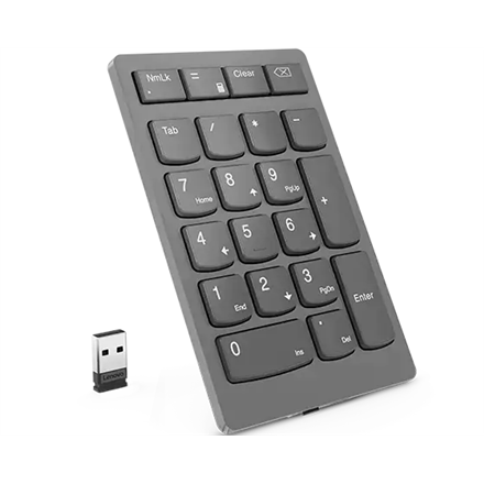 Lenovo | Go Wireless Skaičių klaviatūra | Skaičių klaviatūra | Wireless | N/A | Storm Pilkas