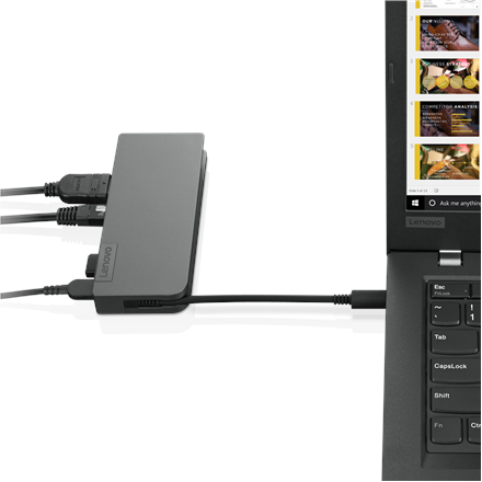 LENOVO MAITIMAS USB-C TRAVEL HOB/ HDMI/ VGA/ RJ45/ USB-A/ USB-C/ MAITINIMO ATTEIKIMAS