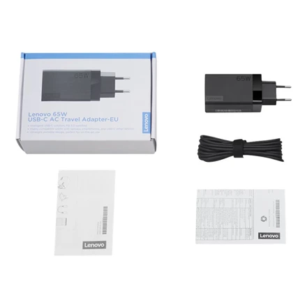 Lenovo | Kelioniniai adapteriai | USB-C AC EU | 65 W | Įkroviklis