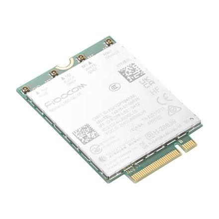 Šakotuvas LENOVO FIBOCOM L860-GL XMM756 (CAT16) 4G LTE-A M.2 CARD (L G3/T14S G3/X13 G3/T15P G3/P15V G3/P16 G1)