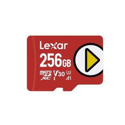 Atminties kortelė Lexar PLAY | 256 GB | Micro SDXC | Flash atminties klasė 10