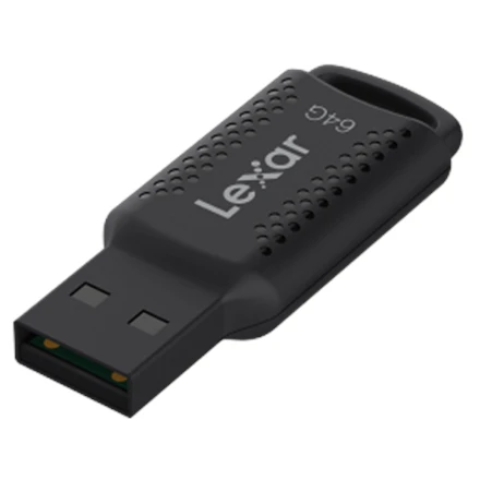 Lexar | USB atmintinė | JumpDrive V400 | 64 GB | USB A tipo | Juodas