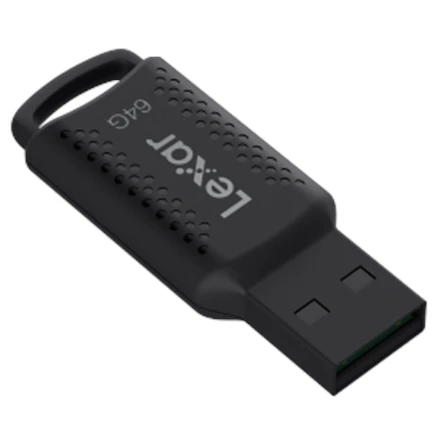 Lexar | USB atmintinė | JumpDrive V400 | 64 GB | USB A tipo | Juodas