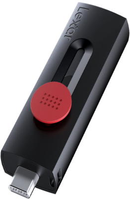 Lexar | Flash Drive | JumpDrive D300 | 64 GB | USB Type-C/Type-A | Juodas/Raudona