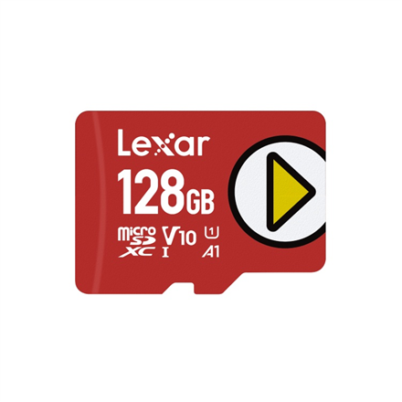 Atminties kortelė Lexar PLAY | 128 GB | Micro SDXC | Flash atminties klasė 10