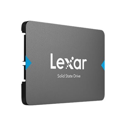 Lexar® 480 GB NQ100 2,5 colio SATA (6 Gb/s) kietojo kūno diskas, iki 560 MB/s skaitymo ir 480 MB/s rašymo, EAN: 843367122707