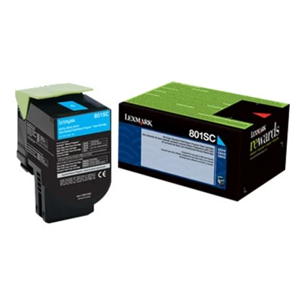 Lexmark 80C2SC0 | 802SCE mėlynos spalvos standartinės našumo korporacinė kasetė (2k) | Kasetė | Žydra spalva